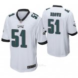 Camiseta NFL Game Hombre Philadelphia Eagles Zach Brown Blanco