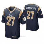 Camiseta NFL Game Hombre St Louis Rams Darrell Henderson Azul2