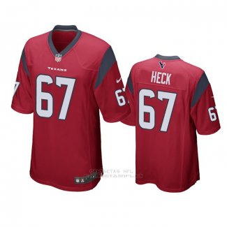 Camiseta NFL Game Houston Texans Charlie Heck Rojo