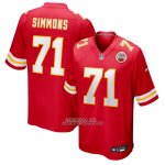 Camiseta NFL Game Kansas City Chiefs Josh Simmons Rojo