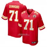 Camiseta NFL Game Kansas City Chiefs Josh Simmons Rojo Camiseta NFL Game Kansas City Chiefs Josh Simmons Rojo