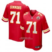 Camiseta NFL Game Kansas City Chiefs Josh Simmons Rojo