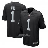 Camiseta NFL Game Las Vegas Raiders Number 1 Dad Negro