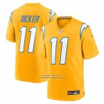 Camiseta NFL Game Los Angeles Chargers Cameron Dicker Alterno Oro