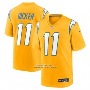 Camiseta NFL Game Los Angeles Chargers Cameron Dicker Alterno Oro