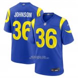 Camiseta NFL Game Los Angeles Rams Alex Johnson Azul Camiseta NFL Game Los Angeles Rams Alex Johnson Azul