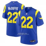 Camiseta NFL Game Los Angeles Rams Trent McDuffie Jugador Royal Camiseta NFL Game Los Angeles Rams Trent McDuffie Jugador Royal