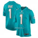 Camiseta NFL Game Miami Dolphins Kenneth Grant 2025 NFL Draft Verde Camiseta NFL Game Miami Dolphins Kenneth Grant 2025 NFL Draft Verde