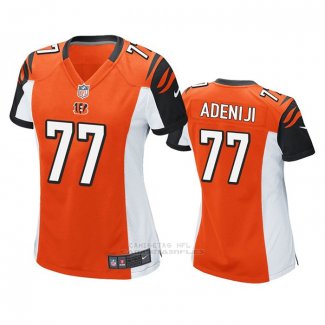 Camiseta NFL Game Mujer Cincinnati Bengals Hakeem Adeniji Naranja