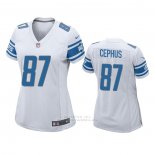 Camiseta NFL Game Mujer Detroit Lions Quintez Cephus Blanco