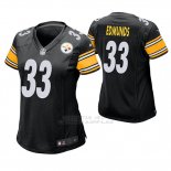 Camiseta NFL Game Mujer Pittsburgh Steelers Trey Edmunds Negro