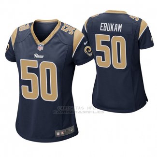 Camiseta NFL Game Mujer St Louis Rams Samson Ebukam Azul