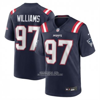 Camiseta NFL Game New England Patriots Milton Williams Azul