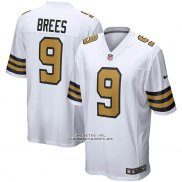 Camiseta NFL Game New Orleans Saints Drew Brees Alterno Blanco