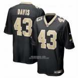 Camiseta NFL Game New Orleans Saints Michael Davis Negro Camiseta NFL Game New Orleans Saints Michael Davis Negro