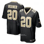 Camiseta NFL Game New Orleans Saints Pete Werner Negro