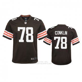 Camiseta NFL Game Nino Cleveland Browns Jack Conklin 2020 Marron