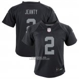 Camiseta NFL Game Nino Las Vegas Raiders Ashton Jeanty Negro