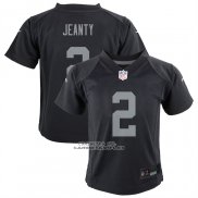 Camiseta NFL Game Nino Las Vegas Raiders Ashton Jeanty Negro