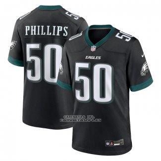 Camiseta NFL Game Philadelphia Eagles Jaelan Phillips Alterno Negro
