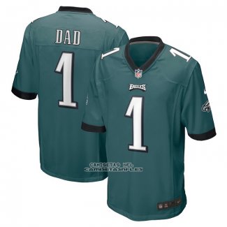 Camiseta NFL Game Philadelphia Eagles Number 1 Dad Verde