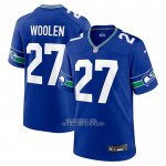 Camiseta NFL Game Seattle Seahawks Tariq Woolen Throwback Azul