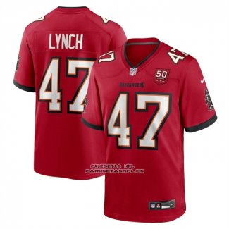 Camiseta NFL Game Tampa Bay Buccaneers John Lynch 50th Anniversary Rojo