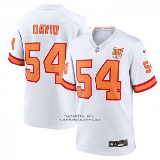 Camiseta NFL Game Tampa Bay Buccaneers Lavonte David 50th Season 76 Blanco