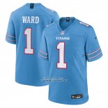 Camiseta NFL Game Tennessee Titans Cameron Ward Azul Camiseta NFL Game Tennessee Titans Cameron Ward Azul