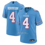 Camiseta NFL Game Tennessee Titans WanDale Robinson Jugador Azul Camiseta NFL Game Tennessee Titans WanDale Robinson Jugador Azul