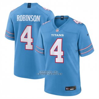 Camiseta NFL Game Tennessee Titans WanDale Robinson Jugador Azul