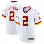 Camiseta NFL Game Washington Commanders Marshon Lattimore Super Bowl Era Blanco