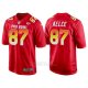 Camiseta NFL Hombre Kansas City Chiefs 87 Travis Kelce Rojo AFC 2018 Pro Bowl