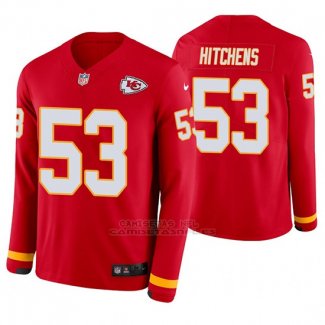 Camiseta NFL Hombre Kansas City Chiefs Anthony Hitchens Rojo Therma Manga Larga