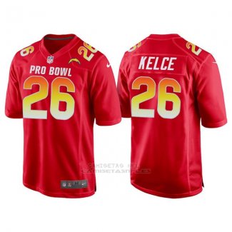 Camiseta NFL Hombre Los Angeles Chargers 26 Joey Bosa Rojo AFC 2018 Pro Bowl