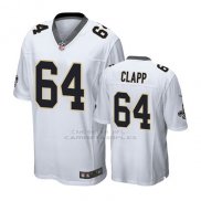 Camiseta NFL Hombre Saints Will Clapp Blanco Game