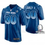 Camiseta NFL Hombre St Louis Rams Todd Gurley NFC 2019 Pro Bowl Azul