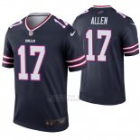 Camiseta NFL Legend Hombre Buffalo Bills 17 Josh Allen Inverted Azul