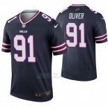 Camiseta NFL Legend Hombre Buffalo Bills 91 Ed Oliver Inverted Azul