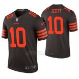 Camiseta NFL Legend Hombre Cleveland Browns Da'mari Scott Marron Color Rush