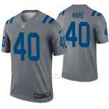 Camiseta NFL Legend Hombre Indianapolis Colts 40 Spencer Ware Inverted Gris