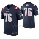Camiseta NFL Legend Hombre New England Patriots Isaiah Wynn Azul Color Rush