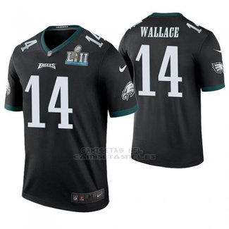 Camiseta NFL Legend Hombre Philadelphia Eagles Mike Wallace Negro Super Bowl Lii Champions Color Rush