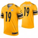 Camiseta NFL Legend Hombre Pittsburgh Steelers 19 Juju Smith Schuster Inverted Oro