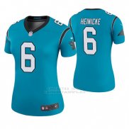 Camiseta NFL Legend Mujer Carolina Panthers Taylor Heinicke Azul Color Rush