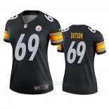 Camiseta NFL Legend Mujer Pittsburgh Steelers Kevin Dotson Negro