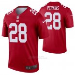 Camiseta NFL Legend New York Giants Paul Perkins Inverted Rojo