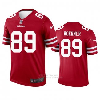 Camiseta NFL Legend San Francisco 49ers Charlie Woerner Rojo