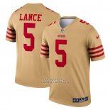 Camiseta NFL Legend San Francisco 49ers Trey Lance Inverted Oro