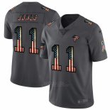 Camiseta NFL Limited Atlanta Falcons Jones Retro Flag Negro